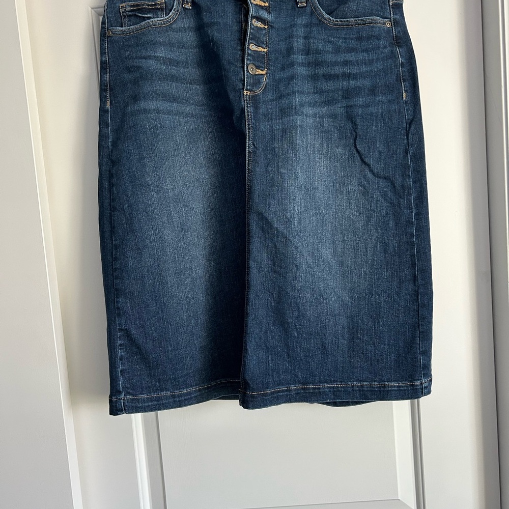 St. John's Bay Denim Skirt - Blue